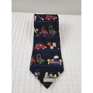 THE SAVE THE CHILDREN COLLECTION DAD'S HOBBIES Men Tie SILK Necktie Sport Casual